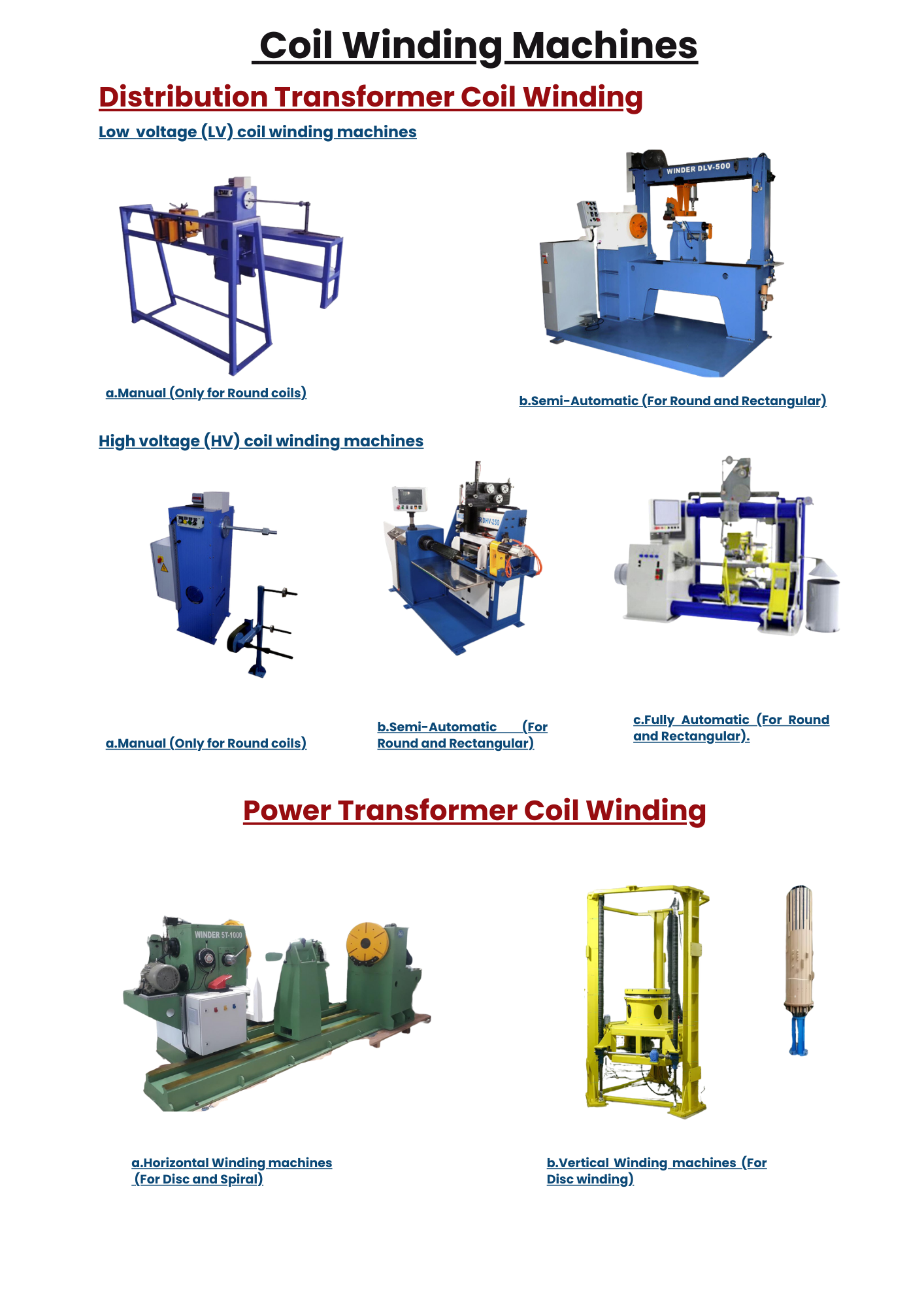 Coil Winding Machines