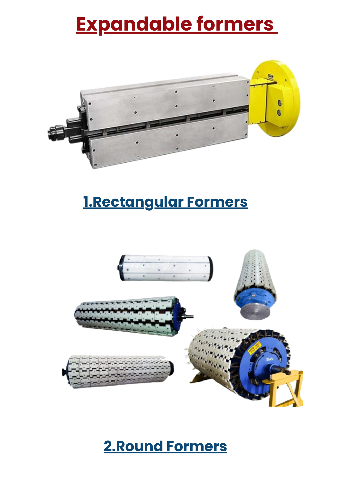 Expandable Formers